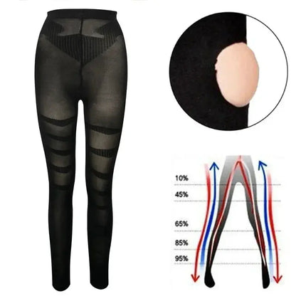 High Waist Anti Cellulite Compression Leggings Tummy Control