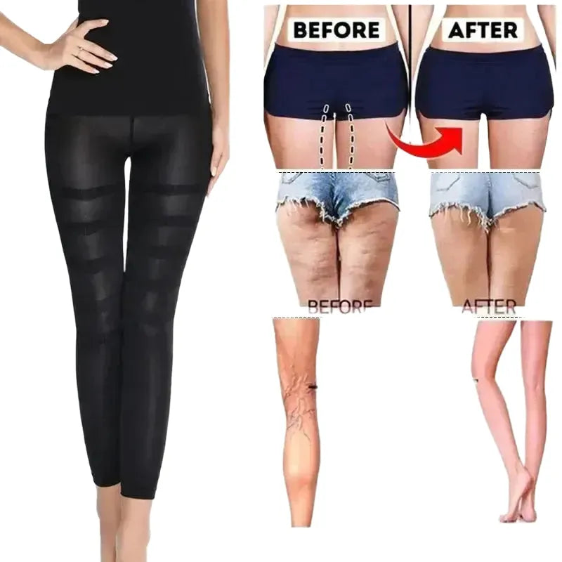 High Waist Anti Cellulite Compression Leggings Tummy Control