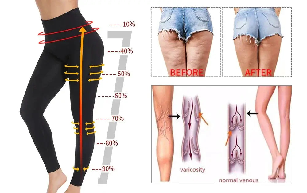 High Waist Tummy Control Leggings For Women Slimming Shaper