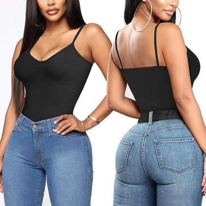 Adjustable Cotton Cami With Shelf Bra Womens Tank Top