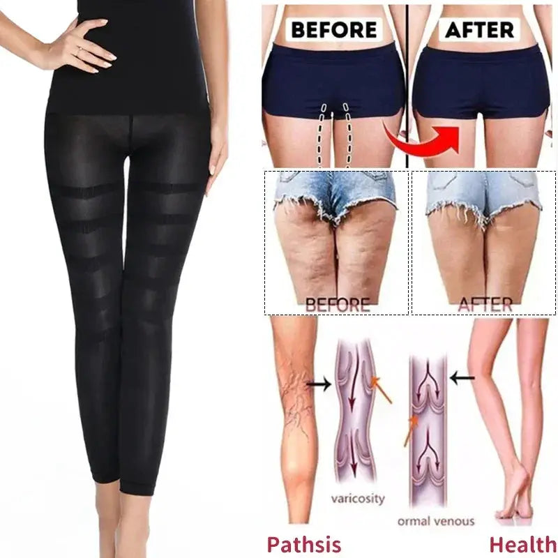 High Waist Anti Cellulite Compression Leggings Tummy Control
