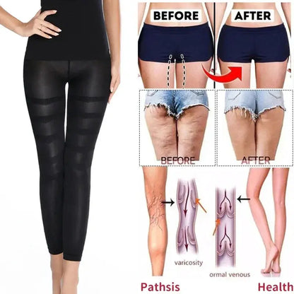 High Waist Anti Cellulite Compression Leggings Tummy Control