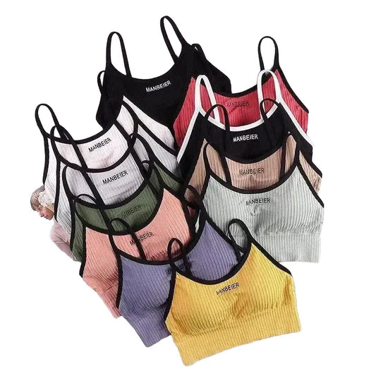 Cotton Sports Bra Crop Top For Gym And Fashion Activewear