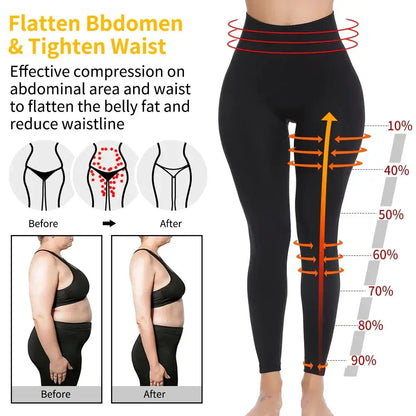 High Waist Tummy Control Leggings For Women Slimming Shaper