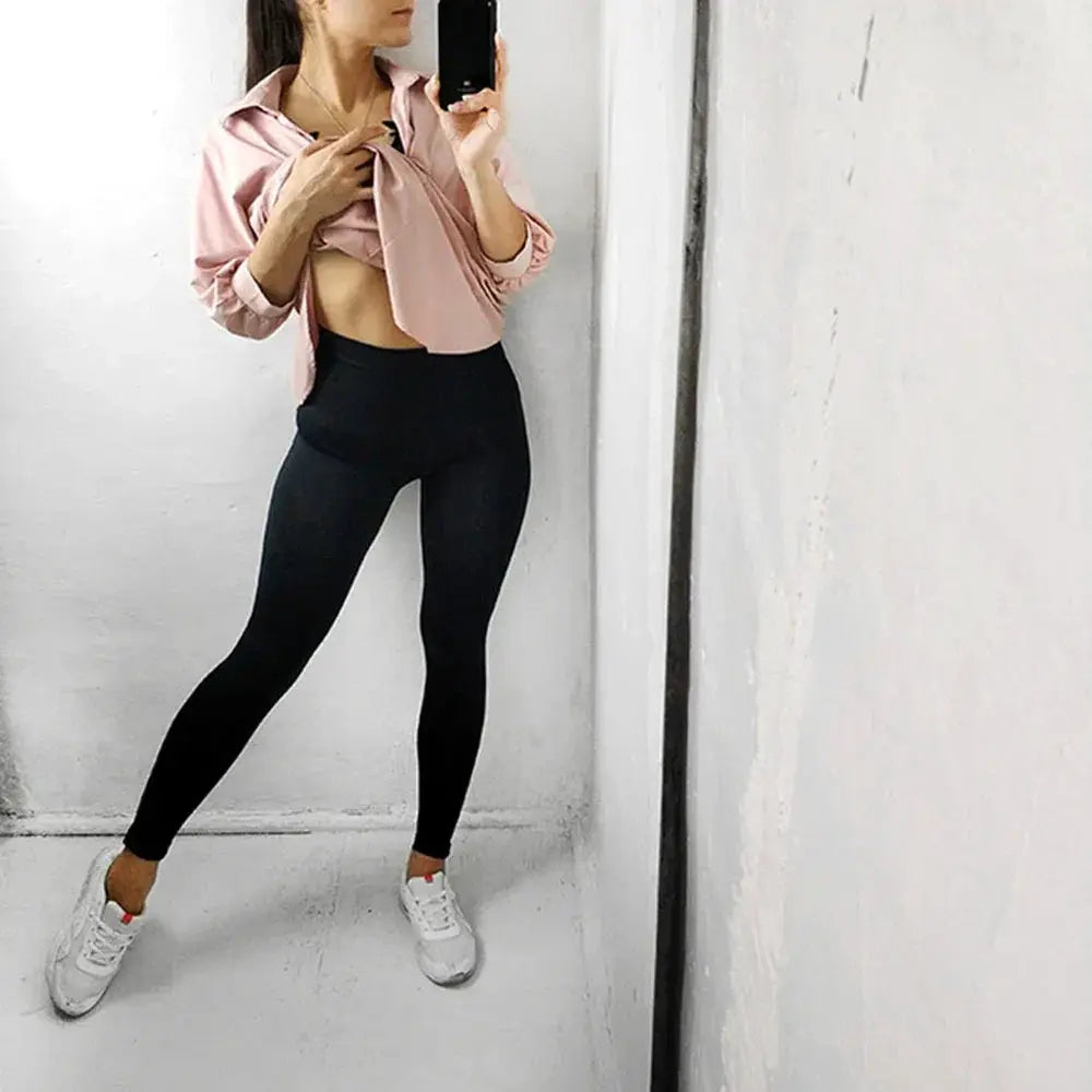 High Waist Tummy Control Leggings For Women Slimming Shaper