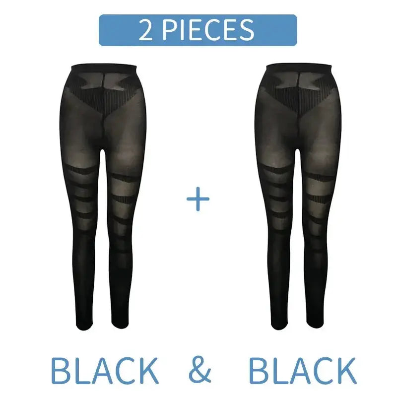 High Waist Anti Cellulite Compression Leggings Tummy Control