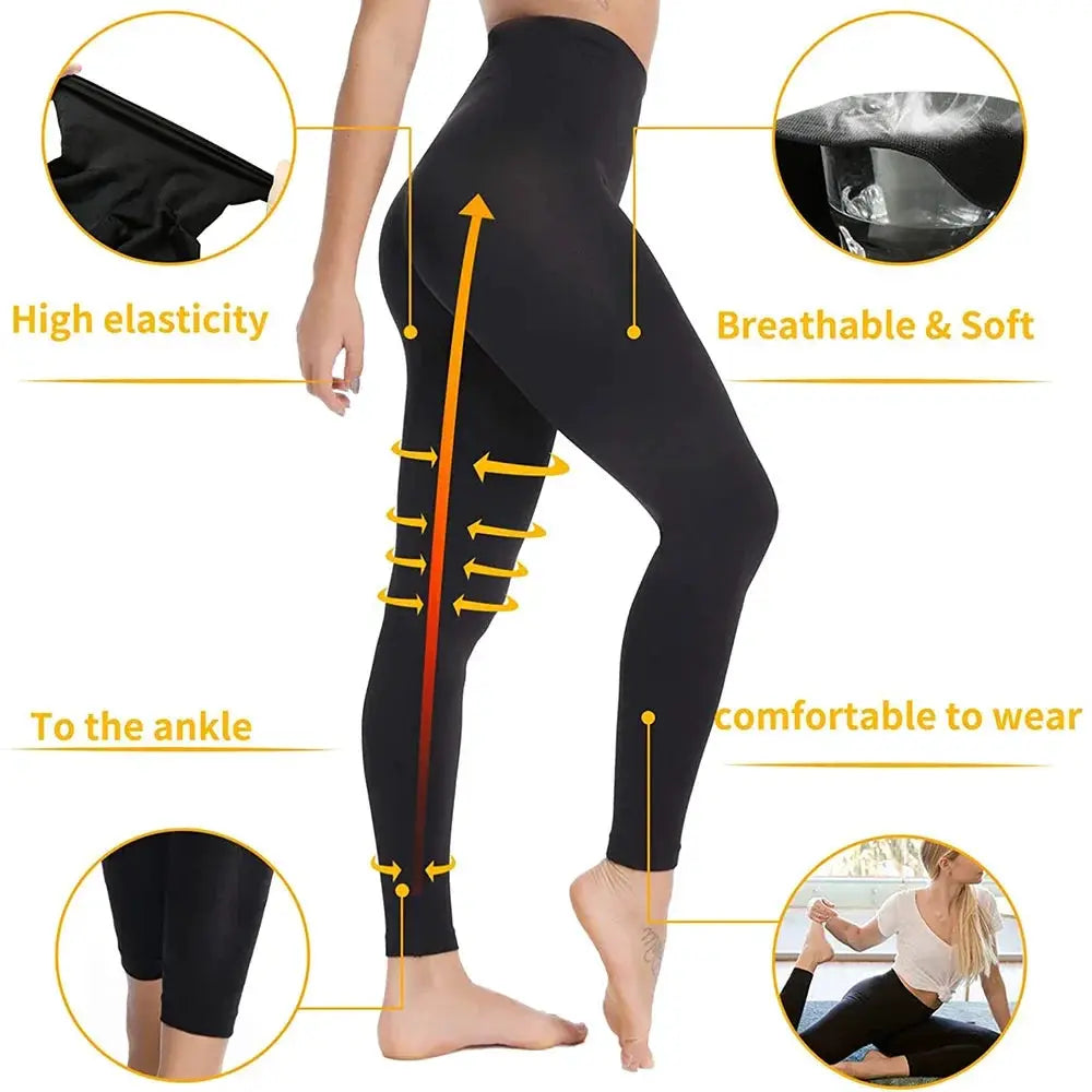 High Waist Tummy Control Leggings For Women Slimming Shaper