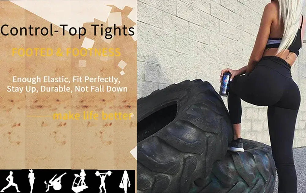 High Waist Tummy Control Leggings For Women Slimming Shaper