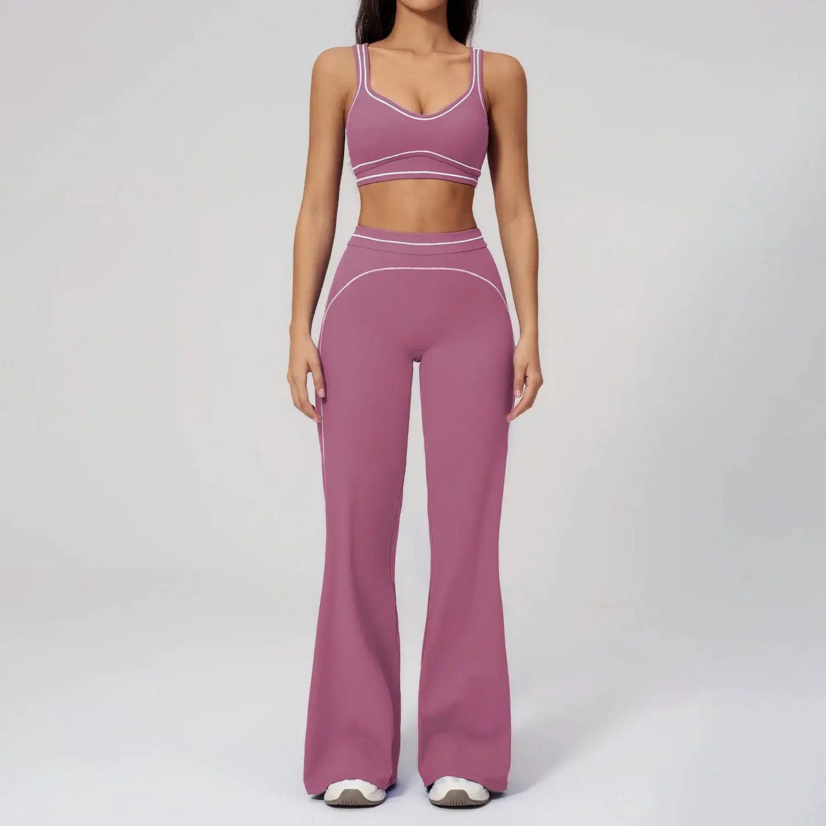 Fitness Suit 2PCS Yoga Set Women's Tracksuit Sports Outfits Gym Running Push Up Sportswear Legging Athletic Wear Workout Clothes