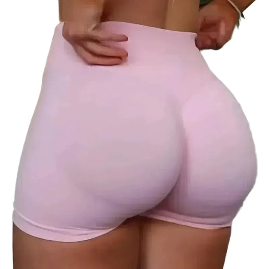 Womens Seamless Scrunch Butt Biker Shorts For Yoga Wear