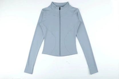 Slim Fit Women's Athletic Jacket With Long Sleeves
