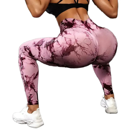 Tie Dye High Waist Seamless Leggings For Women Yoga 2023
