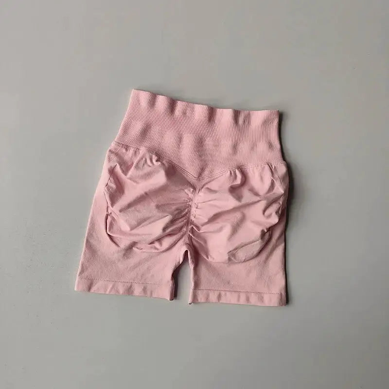 Peach Hip Lifting Sports Shorts Women High Waist and Waist Tightening Slimming Running Hip Speed Drying Three Point Tight Pants