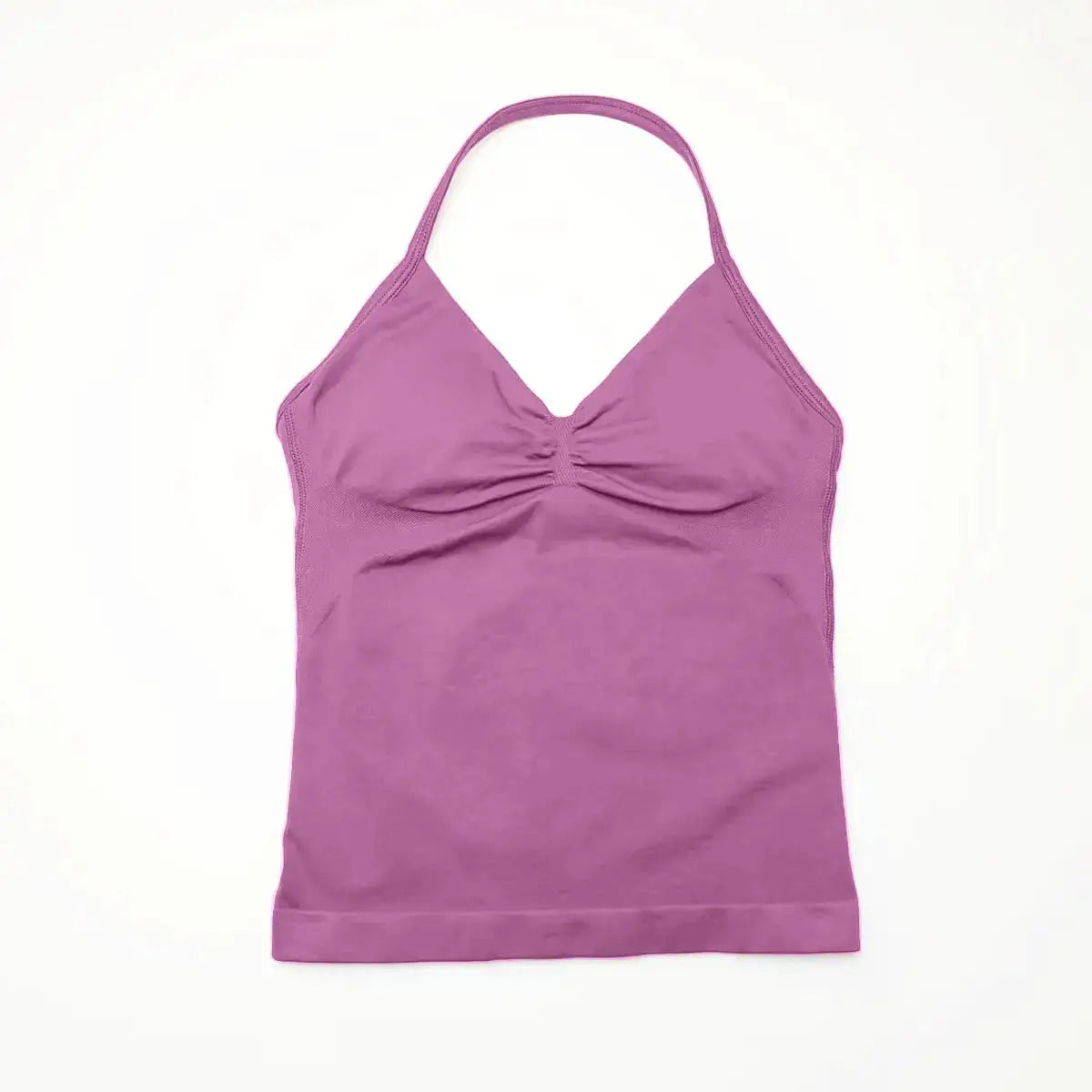 NCLAGEN Impact Longline Strappy Top Sports Yoga Vest Women's Fitness Tank Top Gym Beautiful Open Back Bra Running Workout Halter