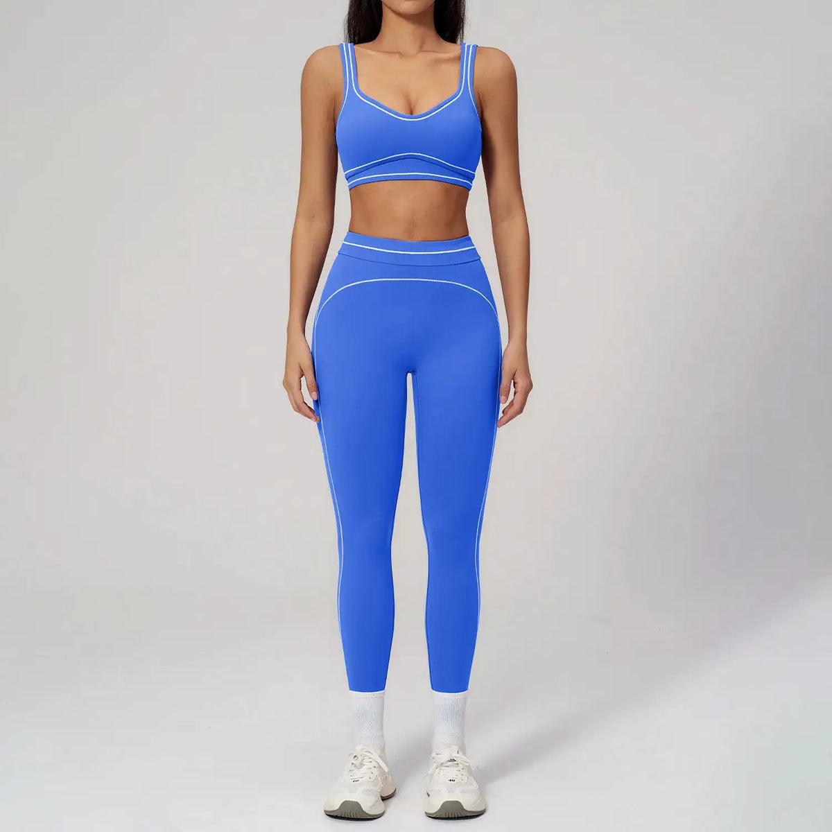 Fitness Suit 2PCS Yoga Set Women's Tracksuit Sports Outfits Gym Running Push Up Sportswear Legging Athletic Wear Workout Clothes
