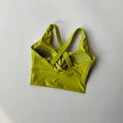 Shockproof High-Intensity Exercise Fitness Bra All-In-One Cup Running Gathered Yoga Beauty Back Breathable Sports Bra for Women