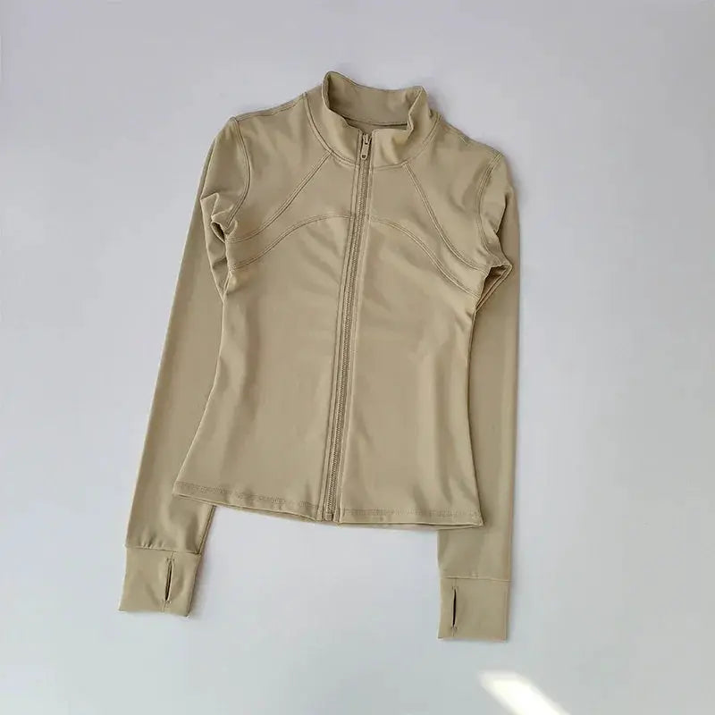 Yoga Suit Women's High-End Standing Collar Sports Jacket