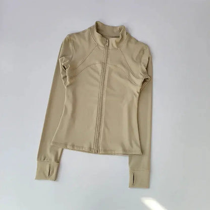 Yoga Suit Women's High-End Standing Collar Sports Jacket