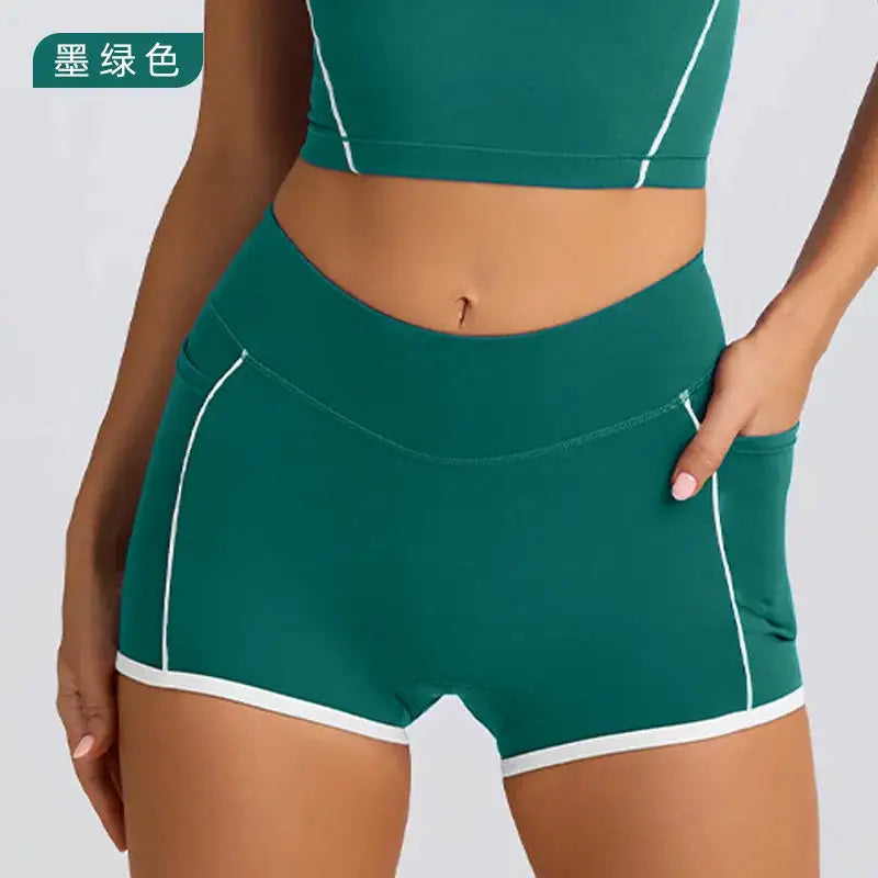 Sports Underwear Vest Shorts Suspender Bra Beauty Back Pilates Skinny High Elastic Fitness Running Yoga Set Clothes for Women