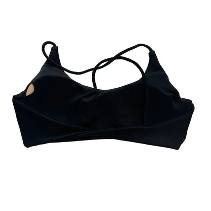Seamless Backless Sports Bra For Women Medium Support Crop