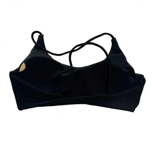 Seamless Backless Sports Bra For Women Medium Support Crop