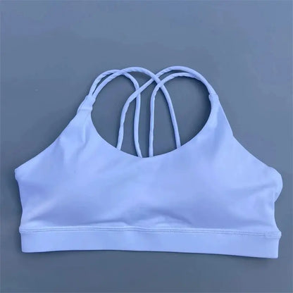 Solid Color soft high strength Women Fitness Bra Tight Sport Top Comprehensive Training Gym Yoga Underwear Tight With Chest Pad