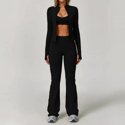 2/3PCS Yoga Suit Sports Set Gym Set Women Tracksuit Running Workout Clothes Long Sleeve Sports Bra Athletic Wear Yoga Clothing