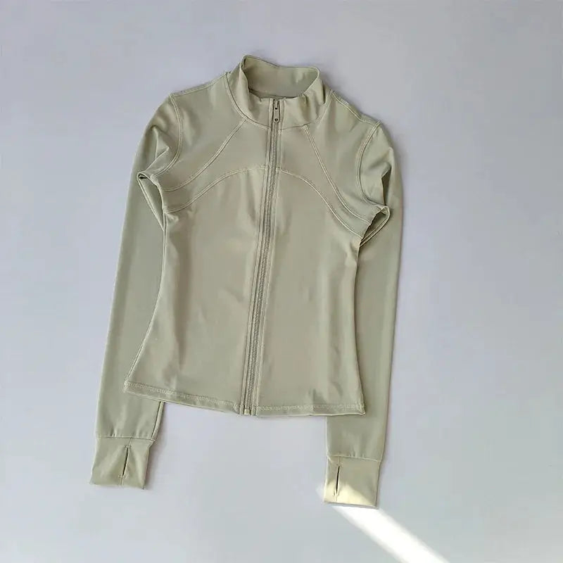 Yoga Suit Women's High-End Standing Collar Sports Jacket
