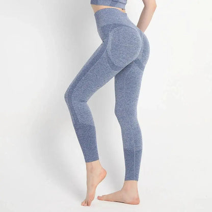 Sleek High-Waisted Yoga Leggings Seamless Fitness Wear