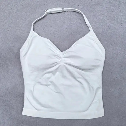 2 Pieces Yoga Set Women Backless Halter Tops High Waist Seamless Shorts Gym Suit Fitness Clothes Sportswear Workout Sets
