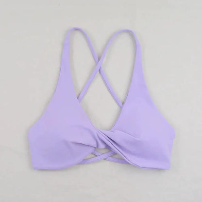 Sexy Slim Shoulder Straps Somfortable High Stretch Sports Underwear Gym Workout Breathable Detachable Yoga Bra