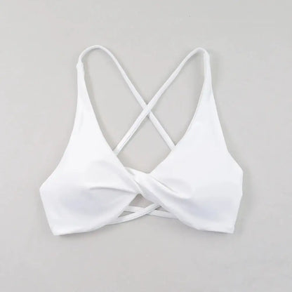 Sexy Slim Shoulder Straps Somfortable High Stretch Sports Underwear Gym Workout Breathable Detachable Yoga Bra