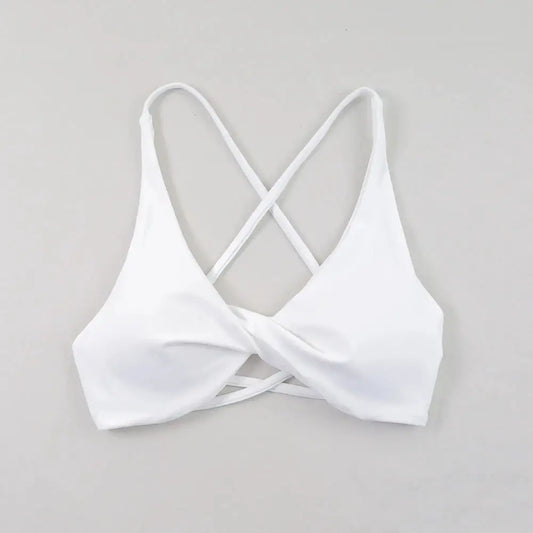 Sexy Slim Shoulder Straps Somfortable High Stretch Sports Underwear Gym Workout Breathable Detachable Yoga Bra