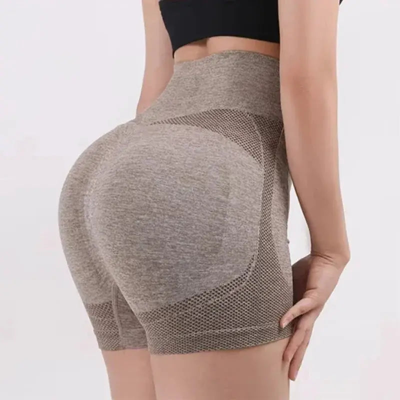 High Waist Women's Yoga Shorts Seamless Fitness Shorts
