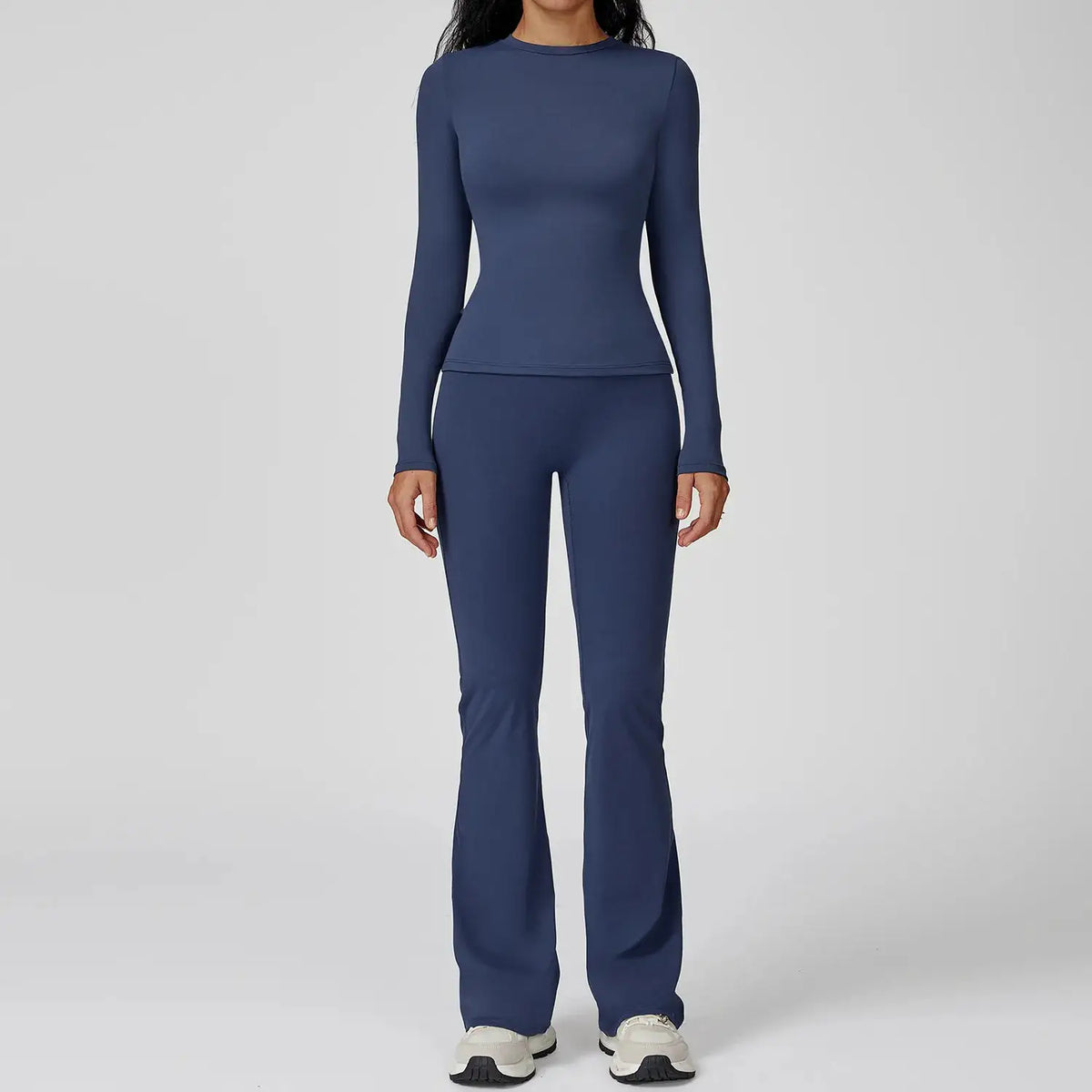 Yoga Set 2PCS Sportswear Sports Suits Women Tracksuits Gym Clothes Workout Legging Fitness Bra Crop Top Long Sleeve Sports Suit