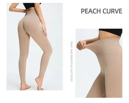 Nude Yoga Pants Women High Waist Seamless Hip Lifting