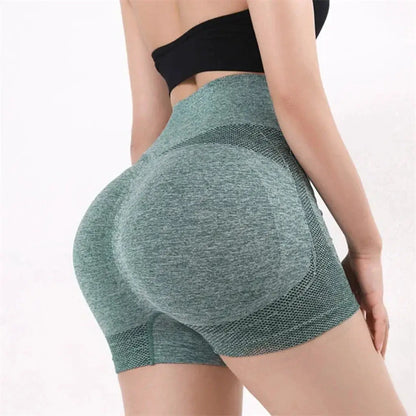 High Waist Women's Yoga Shorts Seamless Fitness Shorts