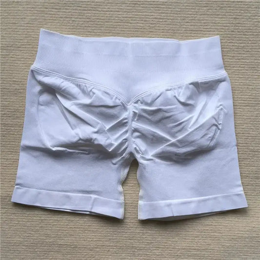 Womens Seamless Scrunch Butt Biker Shorts For Yoga Wear
