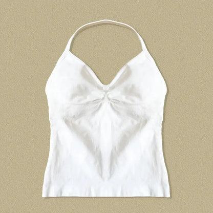 NCLAGEN Impact Longline Strappy Top Sports Yoga Vest Women's Fitness Tank Top Gym Beautiful Open Back Bra Running Workout Halter