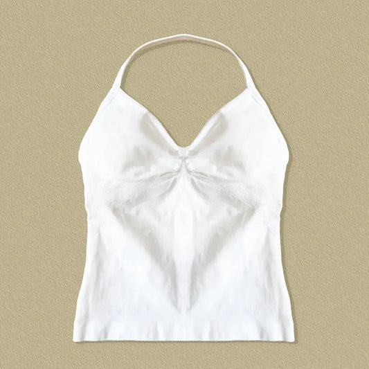 NCLAGEN Impact Longline Strappy Top Sports Yoga Vest Women's Fitness Tank Top Gym Beautiful Open Back Bra Running Workout Halter