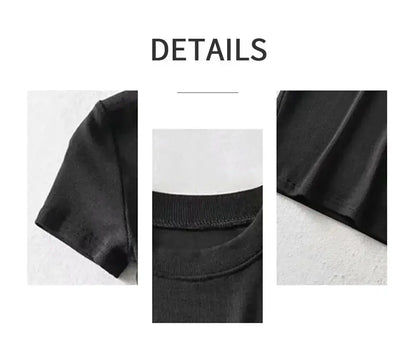 Women's Casual Short Sleeve Crop Top Slim Fit Tee Workout