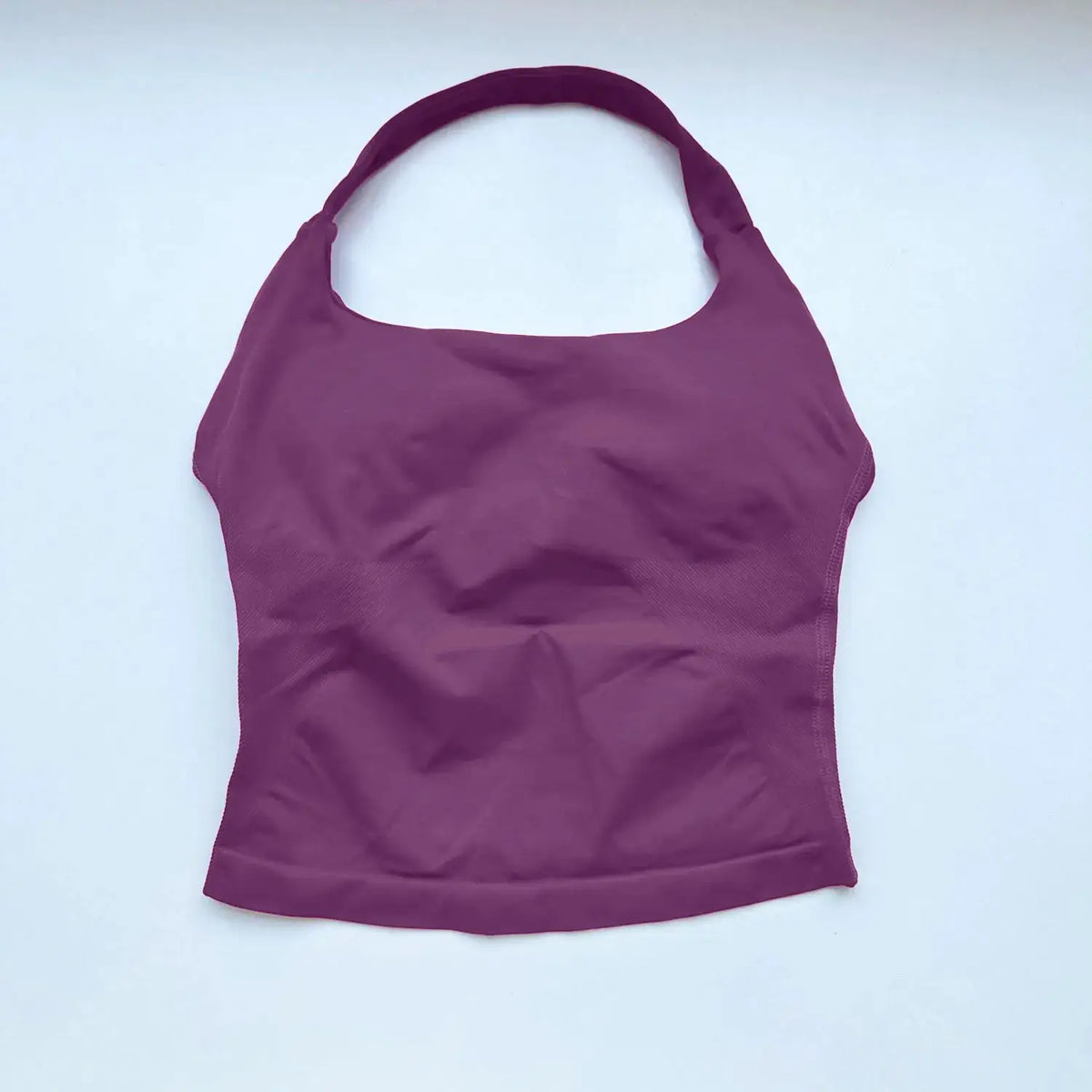 NCLAGEN Gym Halter Top Woman Longline Strappy Tank Padded Yoga Clothing Fitness Workout Running Activewear Pilates Clothes