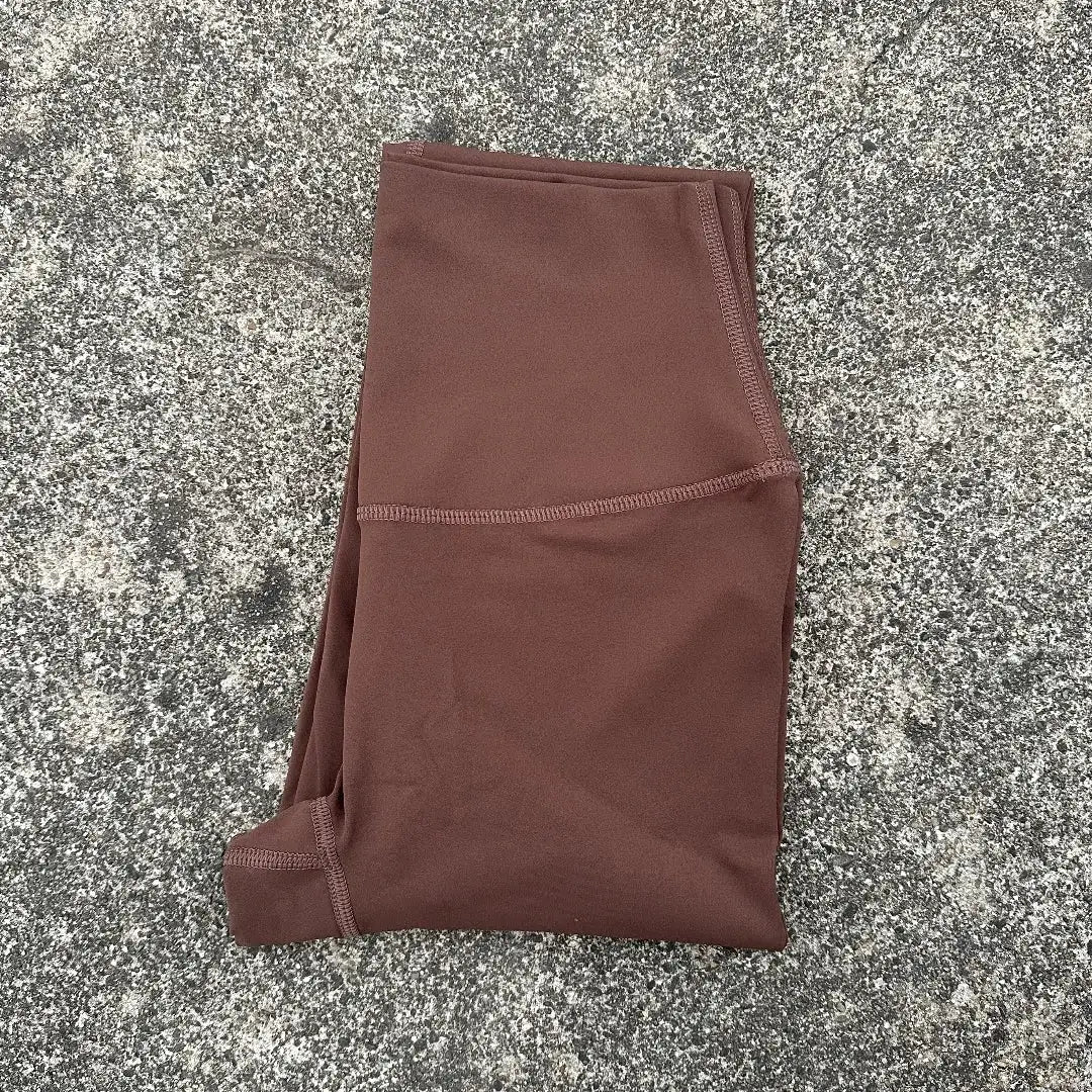 Solid Color Back Waist Pocket High Waist Yoga Legging Women Sport Cropped Pants Butter Athletic Gym Comprehensive Training Jog
