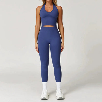 2/3/4PCS Yoga Set Gym Clothes Sportswear Seamless Yoga Suits For Women Fitness Long Sleeved Tracksuits Sports Bra Gym Leggings