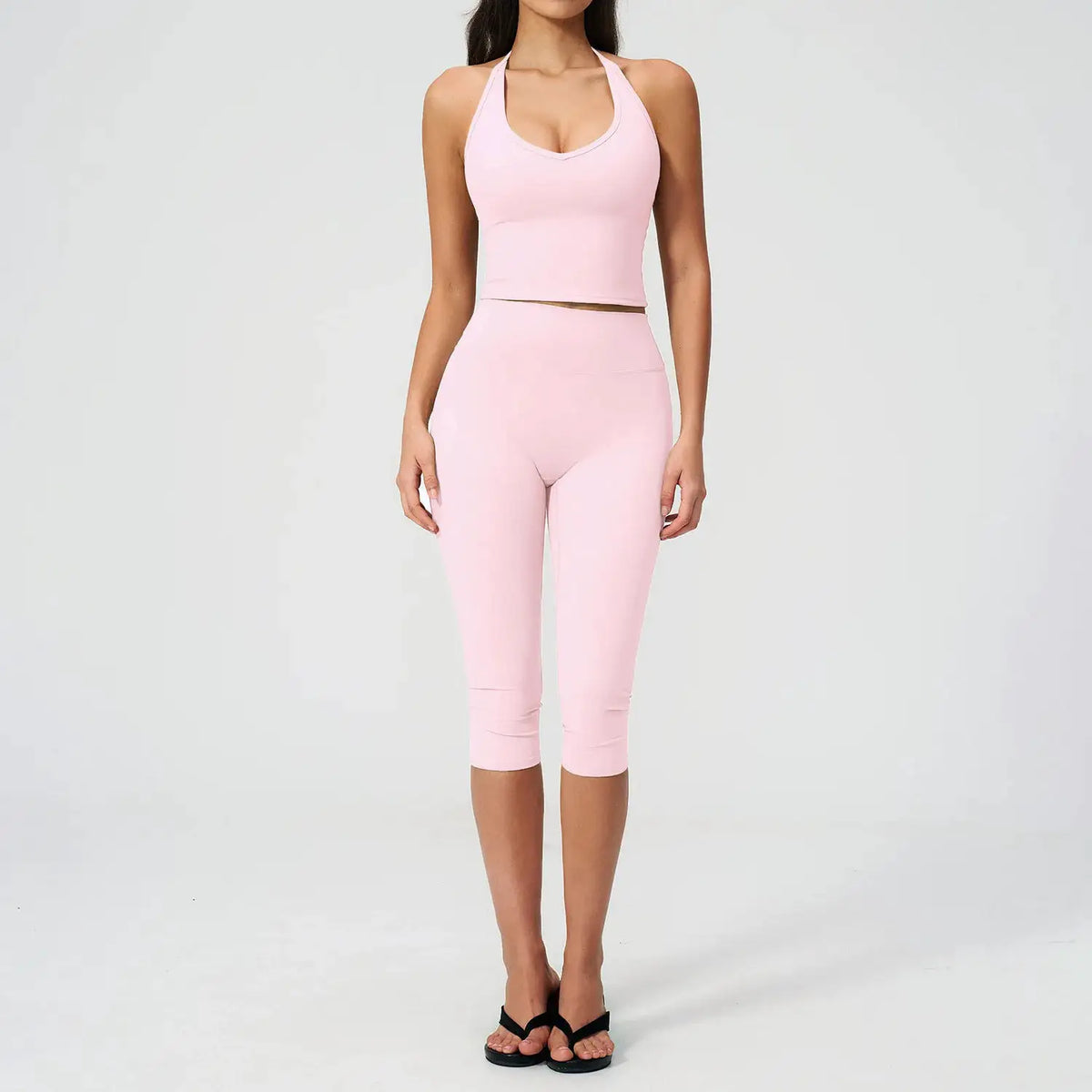 Women's Fitness Set Gym Tracksuit Breathable Sports Bra Flared Trousers Suit Workout Clothing Sportswear Female Athletic Wear