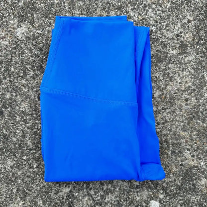 Solid Color Back Waist Pocket High Waist Yoga Legging Women Sport Cropped Pants Butter Athletic Gym Comprehensive Training Jog