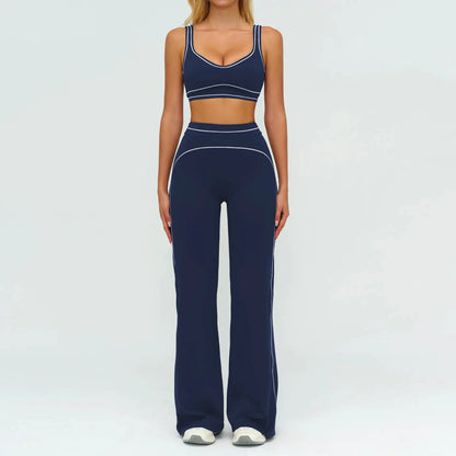Fitness Suit 2PCS Yoga Set Women's Tracksuit Sports Outfits Gym Running Push Up Sportswear Legging Athletic Wear Workout Clothes