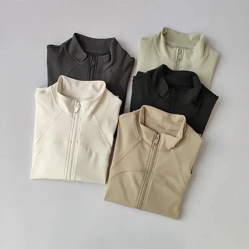Yoga Suit Women's High-End Standing Collar Sports Jacket