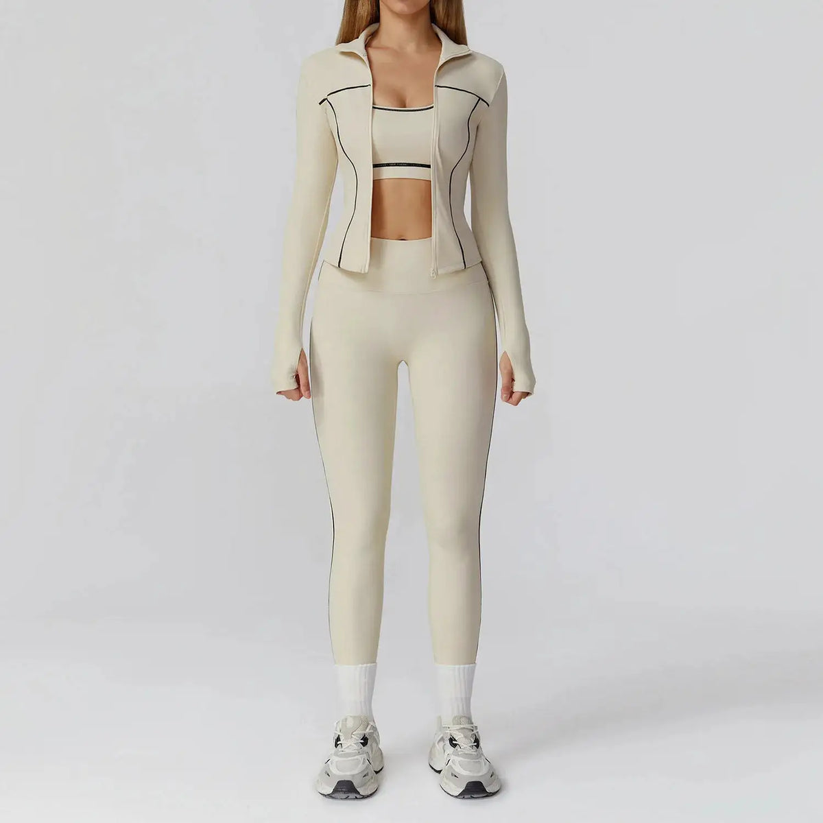 Yoga Set 2/3PCS Sports Outfits Women Clothes Fitness Tracksuit Gym Legging Workout Long Sleeved Female Bra Yoga Suit Sportswear