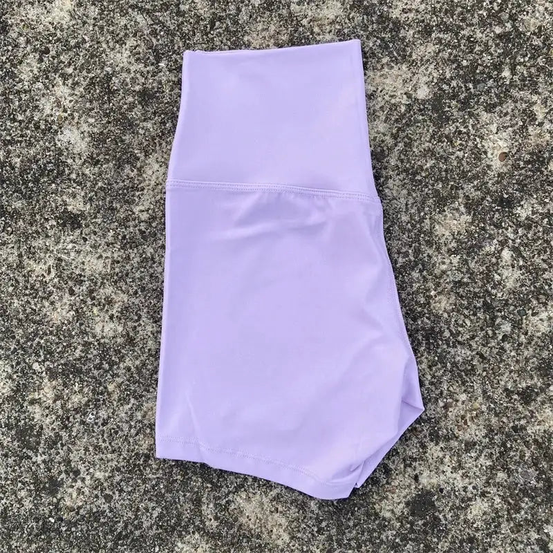 Sexy Solid Color Women Fitness Sport Short High Waist Athletic Yoga Short Leg Cycling Comprehensive Training Jogging Squat Proof